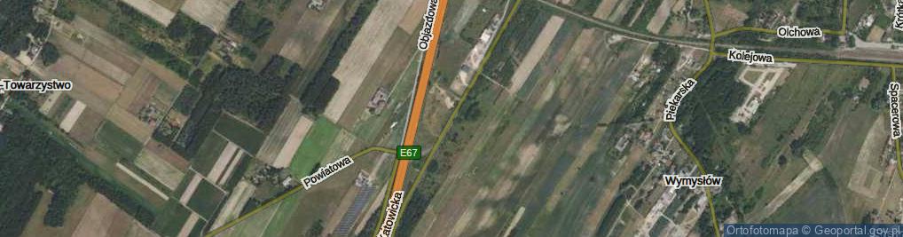 Zdjęcie satelitarne Powiatowa ul.