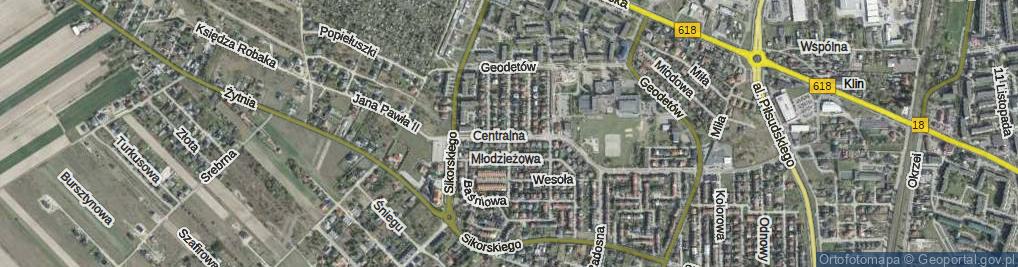 Zdjęcie satelitarne Pogodna ul.