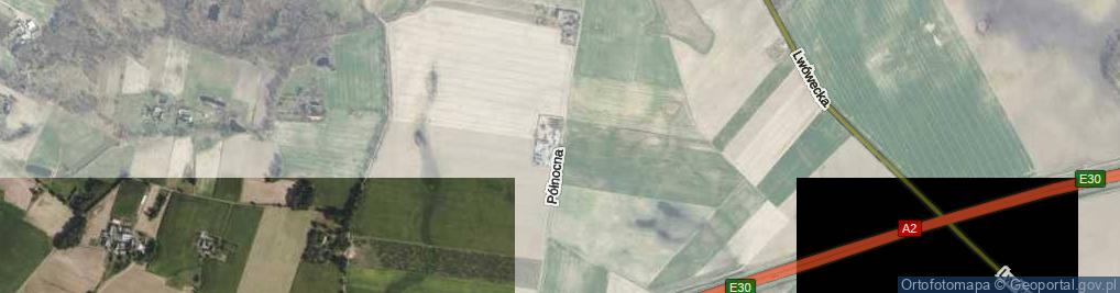 Zdjęcie satelitarne Północna ul.