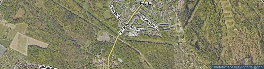 Zdjęcie satelitarne Polskiego Czerwonego Krzyża ul.