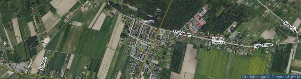 Zdjęcie satelitarne Poprzeczna ul.