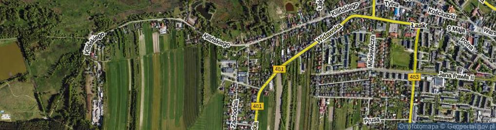 Zdjęcie satelitarne Północna ul.