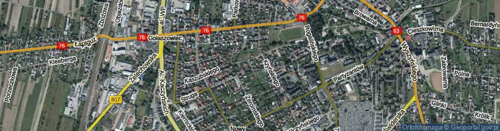 Zdjęcie satelitarne Pogodna ul.