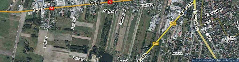 Zdjęcie satelitarne Porzeczkowa ul.