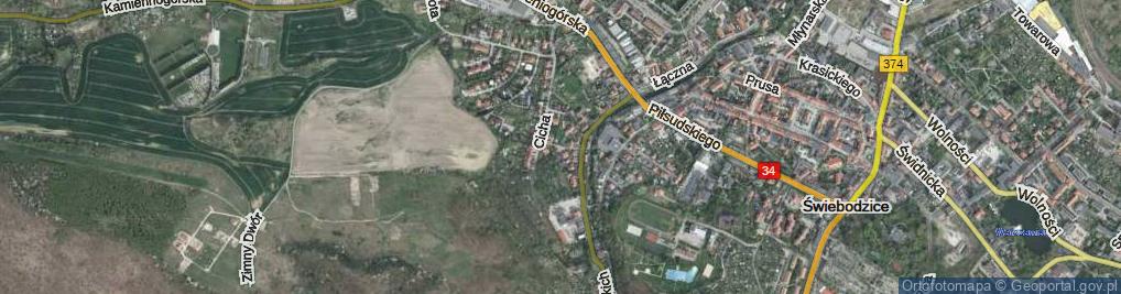 Zdjęcie satelitarne Pogodna ul.