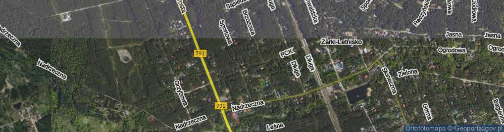 Zdjęcie satelitarne Polskiego Czerwonego Krzyża ul.