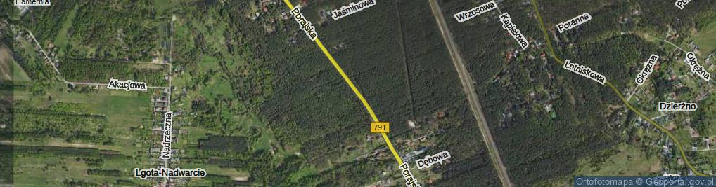 Zdjęcie satelitarne Porajska ul.