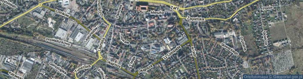 Zdjęcie satelitarne Podwale ul.