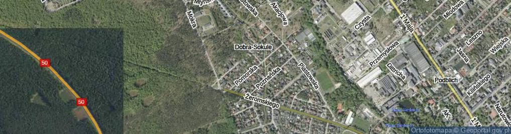 Zdjęcie satelitarne Pomorska ul.