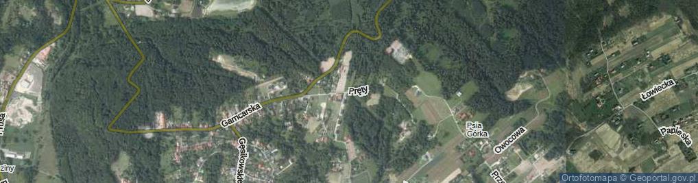 Zdjęcie satelitarne Pręty ul.
