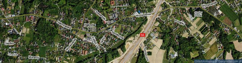 Zdjęcie satelitarne Przyjaźni ul.