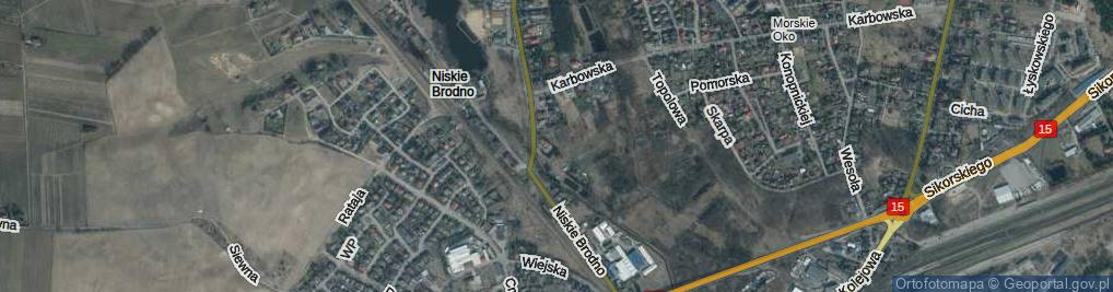 Zdjęcie satelitarne Przy Strudze ul.
