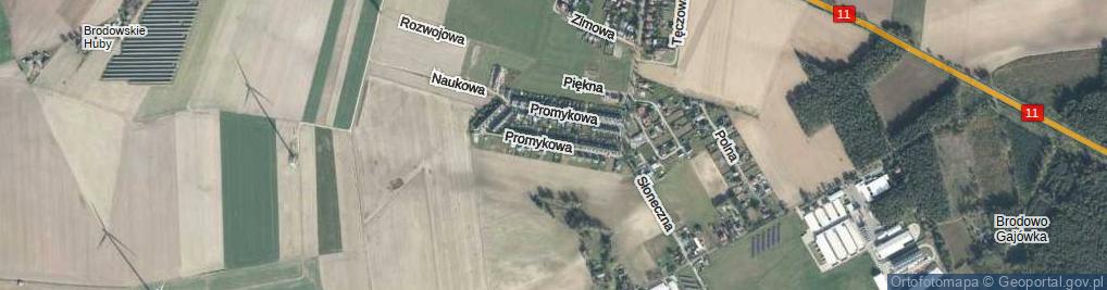 Zdjęcie satelitarne Promykowa ul.
