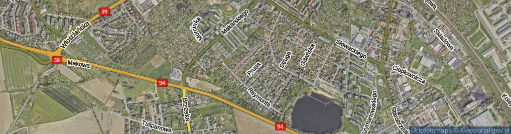 Zdjęcie satelitarne Prusa ul.