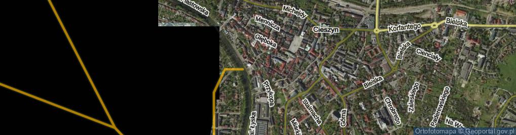 Zdjęcie satelitarne Przykopa ul.