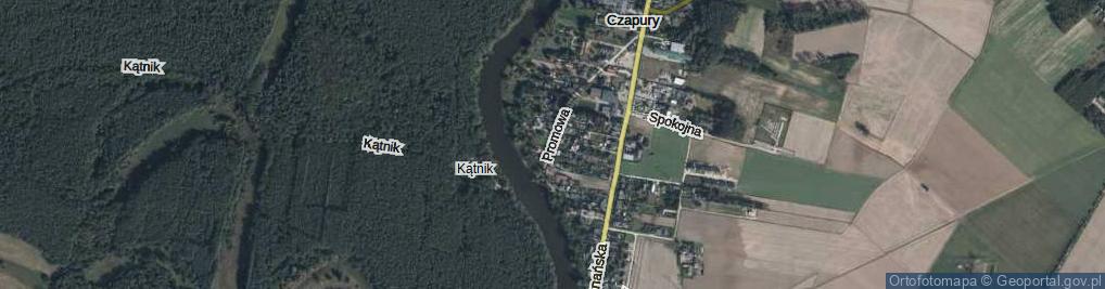 Zdjęcie satelitarne Promowa ul.