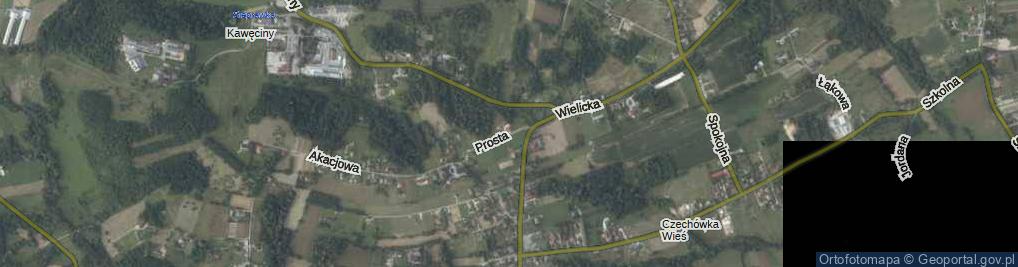 Zdjęcie satelitarne Prosta ul.