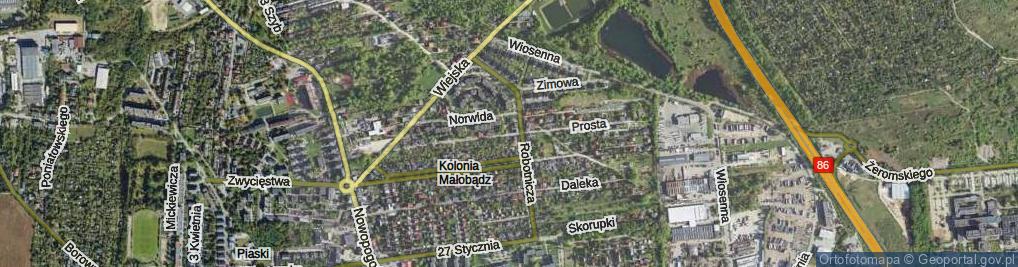 Zdjęcie satelitarne Prosta ul.