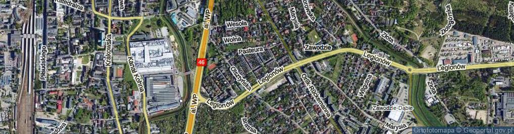 Zdjęcie satelitarne Próżna ul.