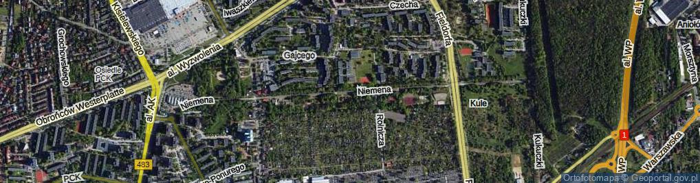 Zdjęcie satelitarne Promenada Niemena Czesława ul.