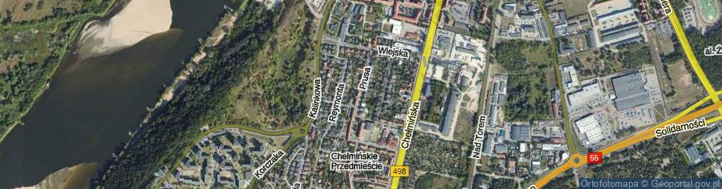 Zdjęcie satelitarne Prusa Bolesława ul.