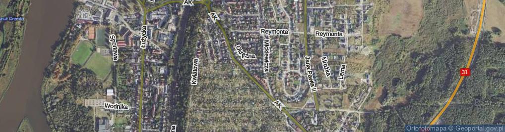 Zdjęcie satelitarne Prusa Bolesława ul.