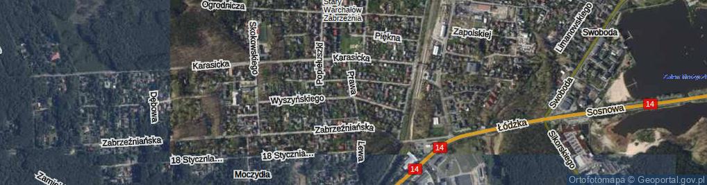 Zdjęcie satelitarne Prawa ul.