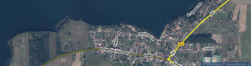 Zdjęcie satelitarne Przybrzeżna ul.