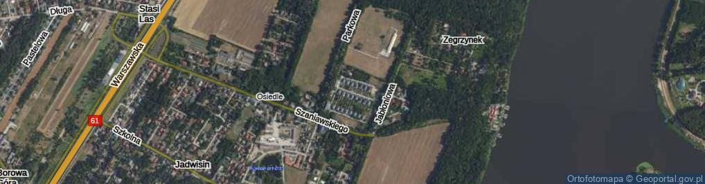 Zdjęcie satelitarne Profesora Tutki ul.