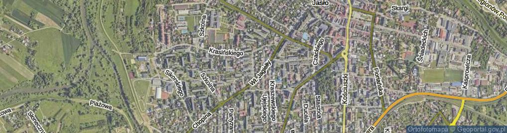 Zdjęcie satelitarne Przybyszowskiego Zbigniewa, dr. ul.