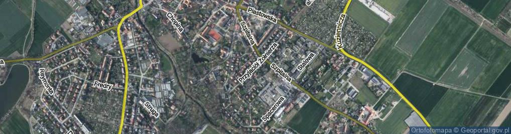 Zdjęcie satelitarne Przyjaciół Żołnierza ul.