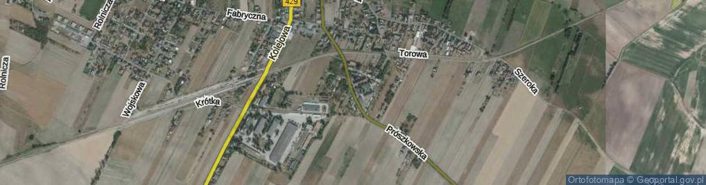 Zdjęcie satelitarne Prószkowska ul.