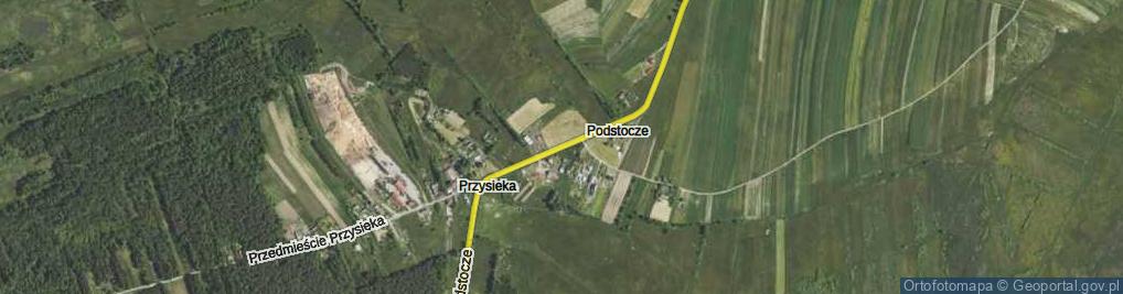 Zdjęcie satelitarne Przedmieście Podstocze ul.