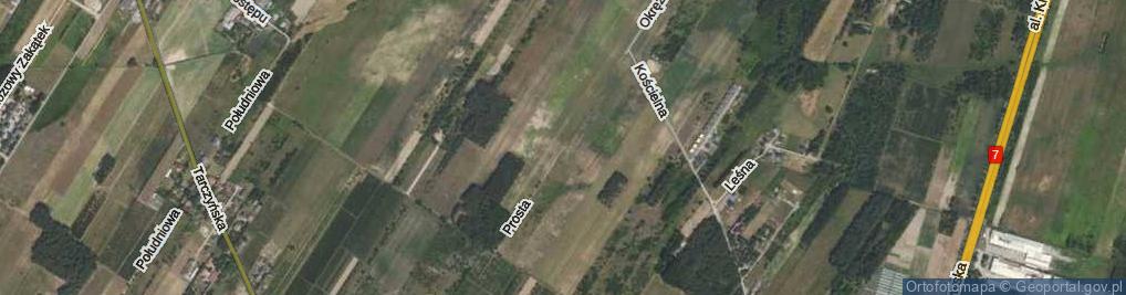 Zdjęcie satelitarne Prosta ul.