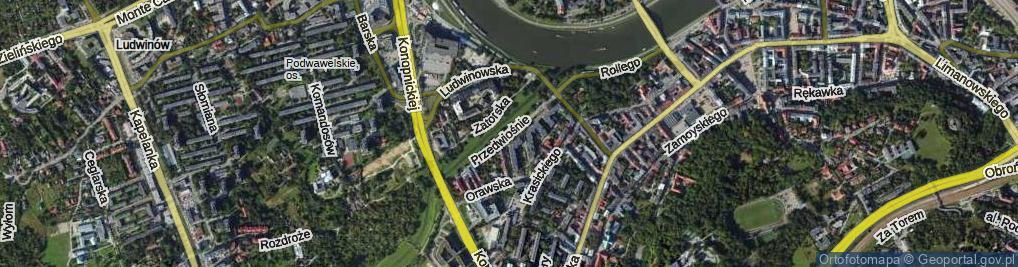 Zdjęcie satelitarne Przedwiośnie ul.