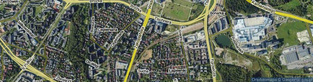 Zdjęcie satelitarne Przy Torze ul.