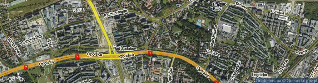 Zdjęcie satelitarne Proszowicka ul.
