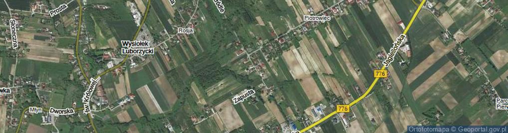 Zdjęcie satelitarne Przy Źródle ul.