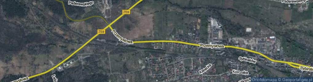 Zdjęcie satelitarne Przemysłowa ul.