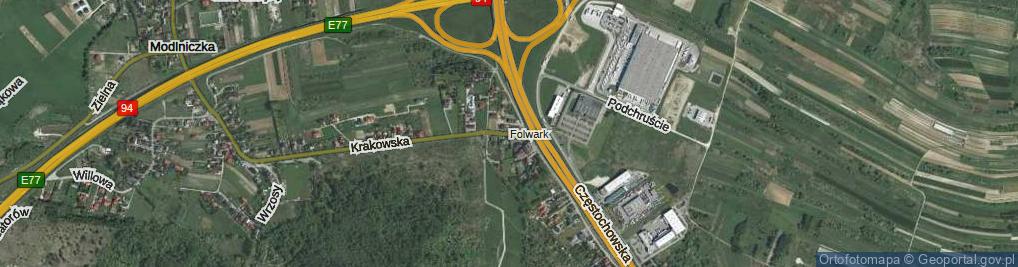 Zdjęcie satelitarne Przy Forcie ul.