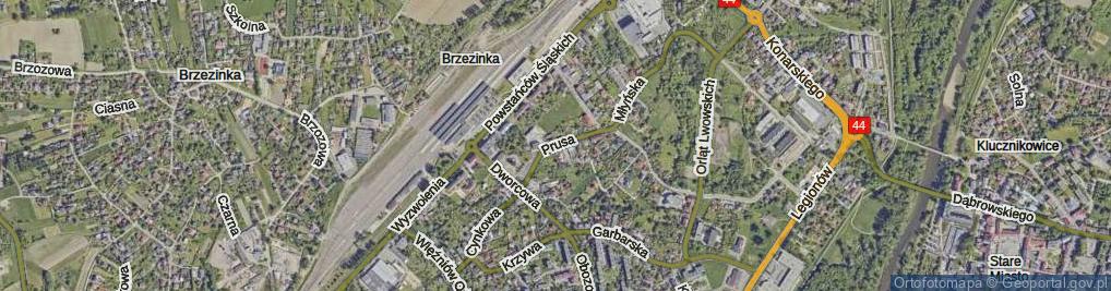 Zdjęcie satelitarne Prusa Bolesława ul.