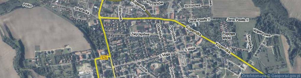 Zdjęcie satelitarne Przedszkolna ul.