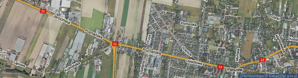 Zdjęcie satelitarne Prusa ul.