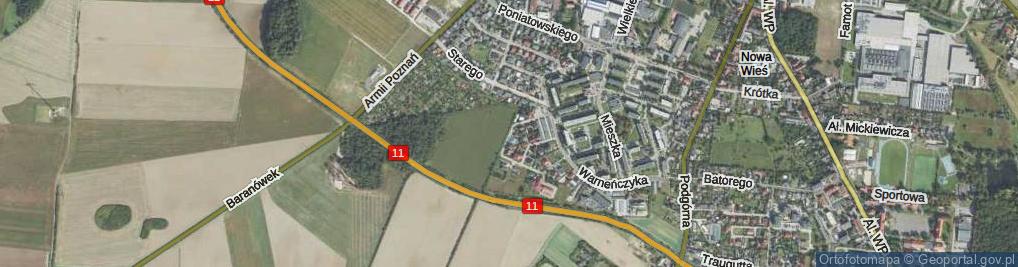 Zdjęcie satelitarne Przemysława II ul.