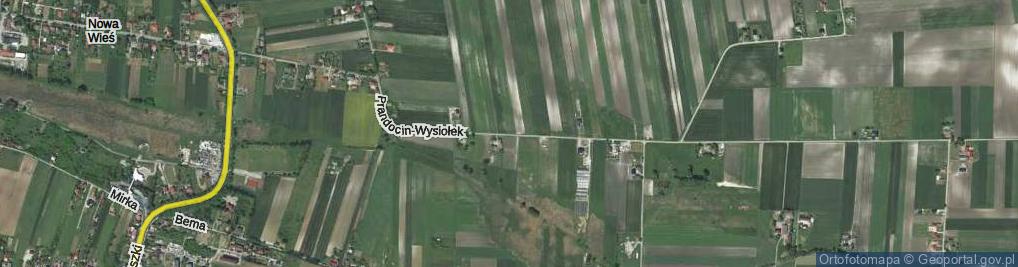 Zdjęcie satelitarne Prandocin-Wysiołek ul.