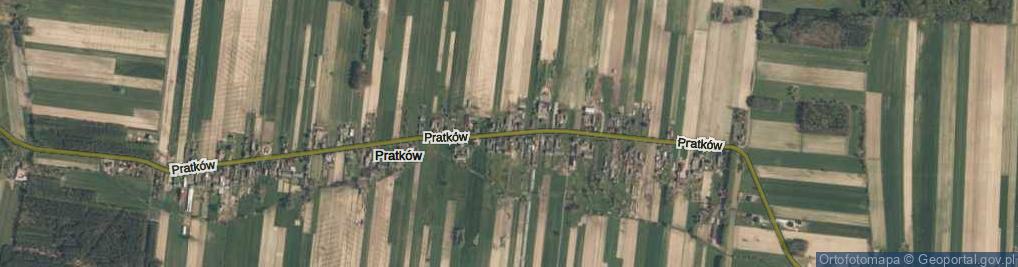 Zdjęcie satelitarne Pratków ul.