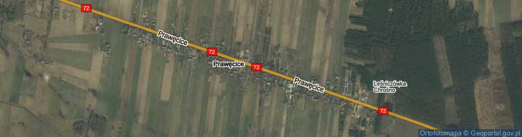 Zdjęcie satelitarne Prawęcice ul.