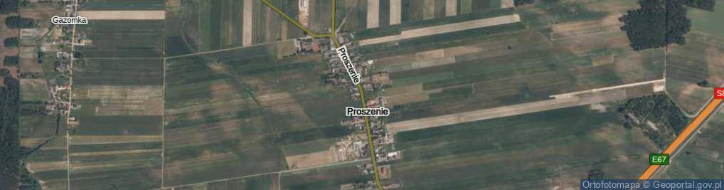 Zdjęcie satelitarne Proszenie ul.