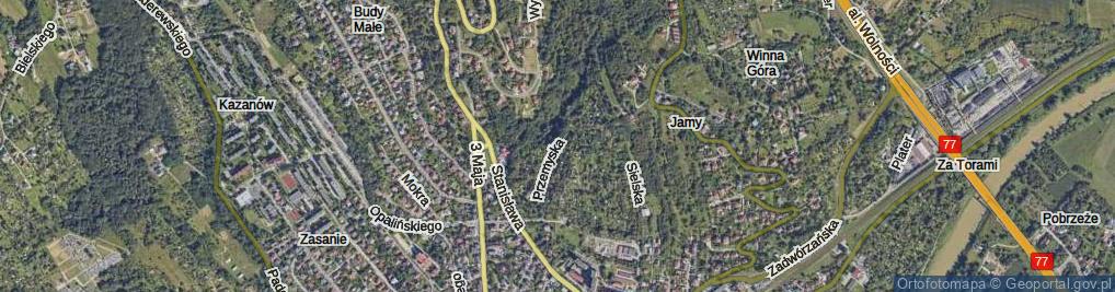 Zdjęcie satelitarne Przemyska ul.