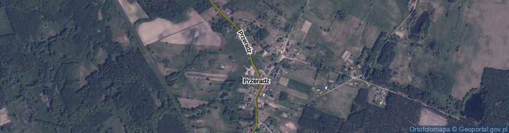 Zdjęcie satelitarne Przeradz ul.